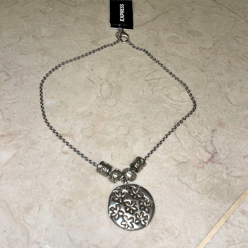 Express necklace silver new